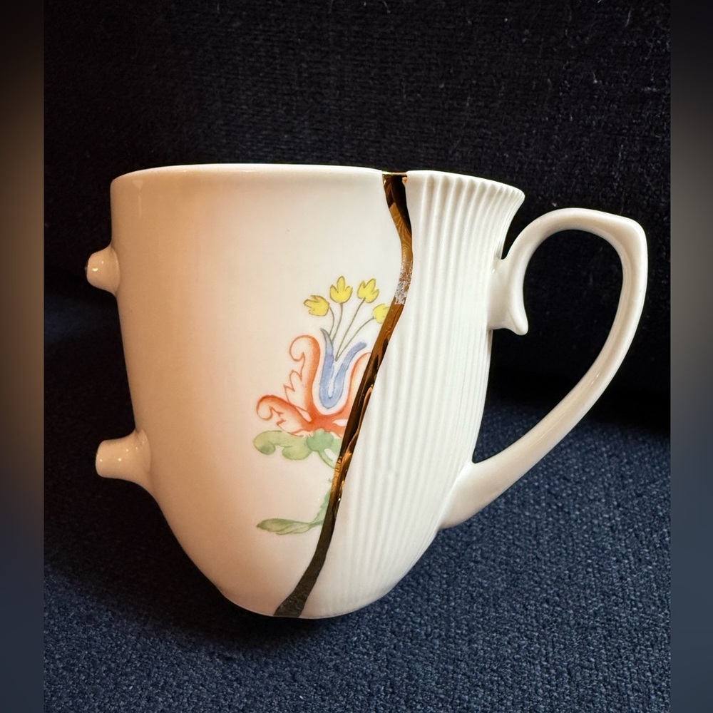 HTF Seletti Kintsugi Mug 02 Marcantonio Porcelain 4”